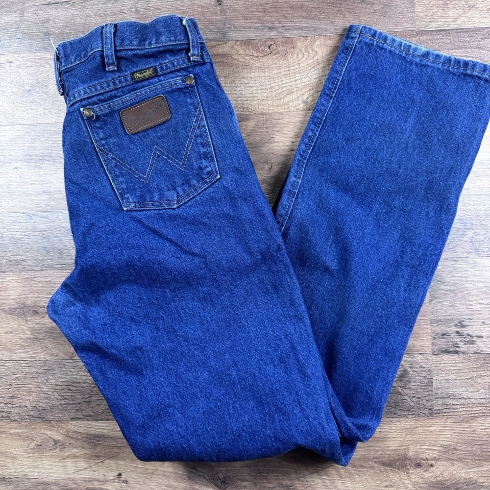Wrangler Jeans 47MWZ Men's 33X34 Regular Fit Blue Denim